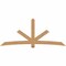 Ekena Millwork Alberta Timber Gable Bracket, Western Red Cedar, 108"W x 45"H x 5 1/2"D x 5 1/2"F, 10/12 Pitch GBW108X45X0606ALB00SWR - alternate 1